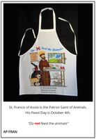 Host/Hostess Apron - St. Francis of Assisi, Patron Saint of Animals