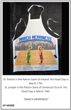 Host/Hostess Apron - "March Merriness" - St. Patrick & St. Joseph