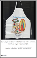 Host/Hostess Apron - Our Lady of Guadalupe, Patroness of the Americas