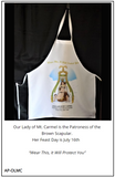 Host/Hostess Apron - Our Lady of Mt. Carmel, Patroness of the Brown Scapular