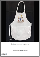 Chef/Baker Apron - St. Joseph with Young Jesus, World's Greatest Dad