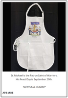 Chef/Baker Apron - St. Michael , Patron Saint of Warriors