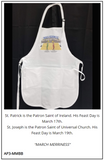 Chef/Baker Apron - "March Merriness" - St. Patrick & St. Joseph