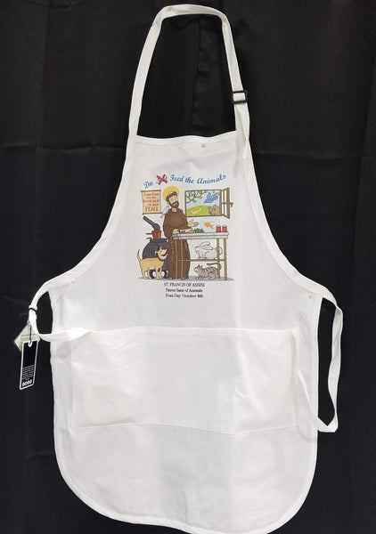 Chef/Baker Apron - St. Francis of Assisi, Patron Saint of Animals