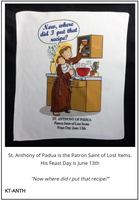Kitchen Towel - St. Anthony of Padua, Patron Saint of Lost Items