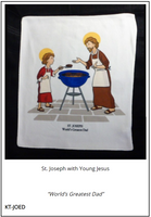 Kitchen Towel - St. Joseph with Young Jesus, World's Greatest Dad