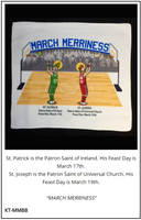 Kitchen Towel - "March Merriness" - St. Patrick & St. Joseph