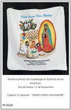 Kitchen Towel - Nuestra Senora de Guadalupe es Patrona de las Americas
