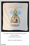 Kitchen Towel - Our Lady of Mt. Carmel, Patroness of the Brown Scapular