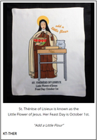 Kitchen Towel - St. Thérèse of Lisieux is known as the Little Flower of Jesus