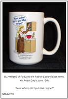 Mug - St. Anthony of Padua, Patron Saint of Lost Items