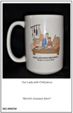 Mug - Our Lady (Mother Mary) with Child Jesus, World's Greatest Mom