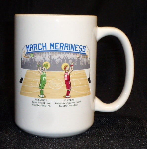 Mug - "March Merriness" - St. Patrick & St. Joseph