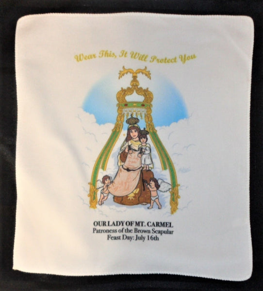 Kitchen Towel - Our Lady of Mt. Carmel, Patroness of the Brown Scapular