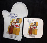 Oven Mitt/Pot Holder Set - St. Anthony of Padua, Patron Saint of Lost Items